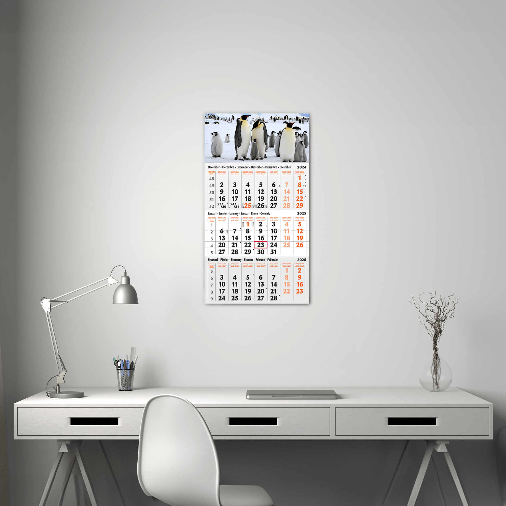 3 Month Calender setting 1