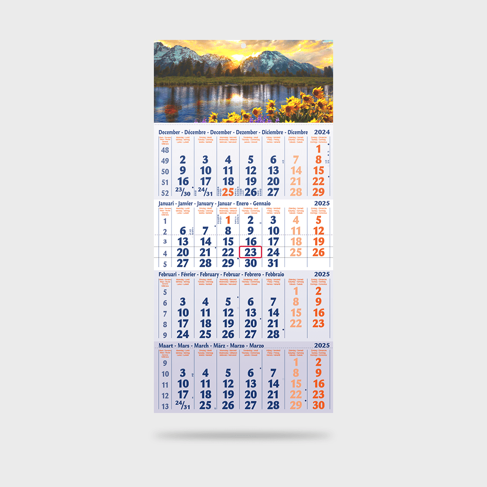 4 Month Calender PLP