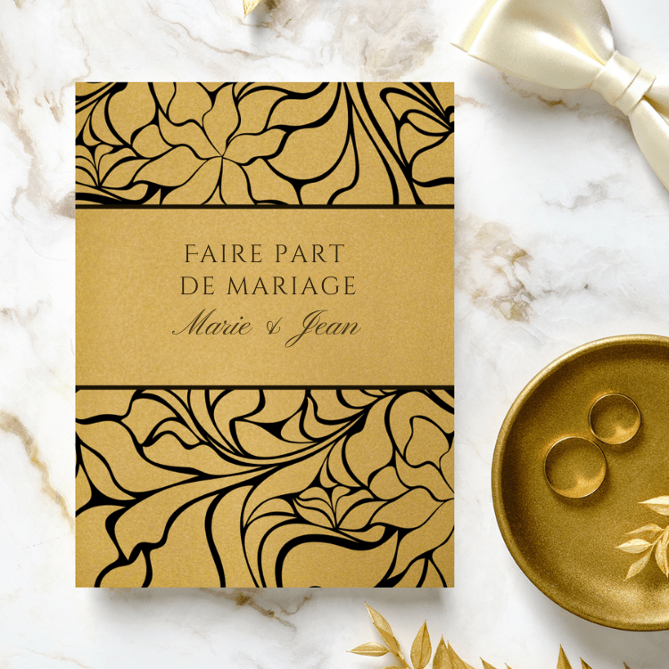 Faire-part de mariage personnalisé