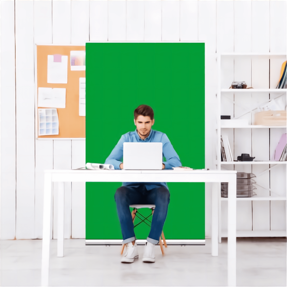 Green Screen roll up banner PDP 2