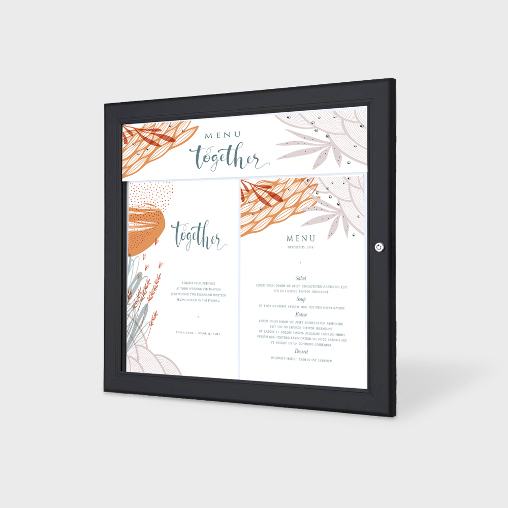 Menu stand walled PDP