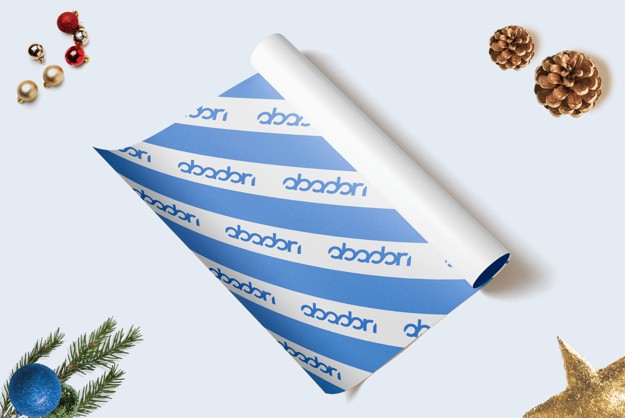 Xmas wrapping paper PLP